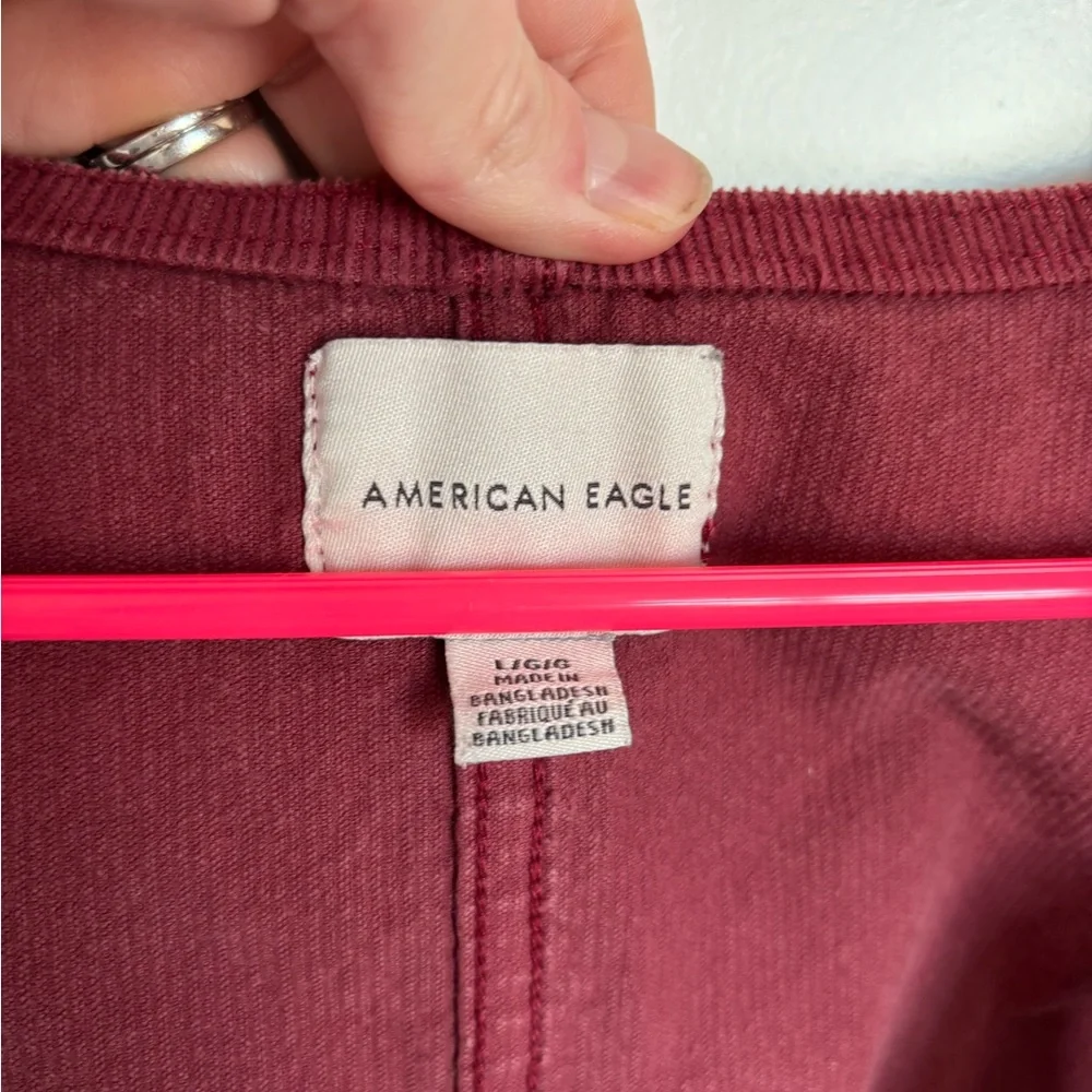 American Eagle Corduroy Overall Dress Y2K Jumper - Picture 4 of 6